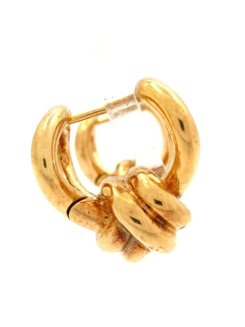Bottega Veneta Earrings Knot Hoop Gold